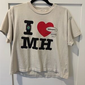 Madhappy Cream Logo T-Shirt